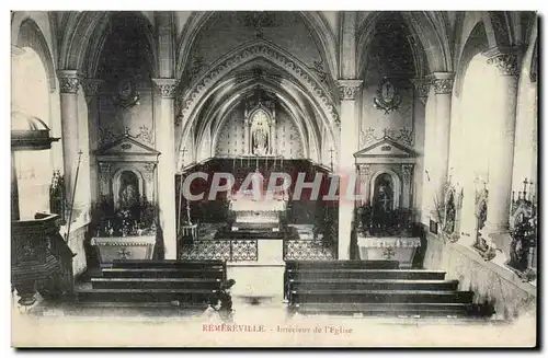 Remereville Cartes postales Interieur de l&#39eglise