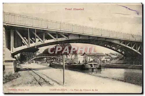 Saint Mansuy Cartes postales Le pont du chemin de fer