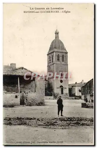 Mandres aux Quatre Tours Ansichtskarte AK L&#39eglise