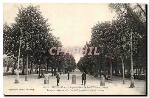 Nancy Cartes postales Cours Leopold Statue Drouot