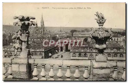 Nancy Cartes postales Vue panoramique prise de l&#39hotel de ville