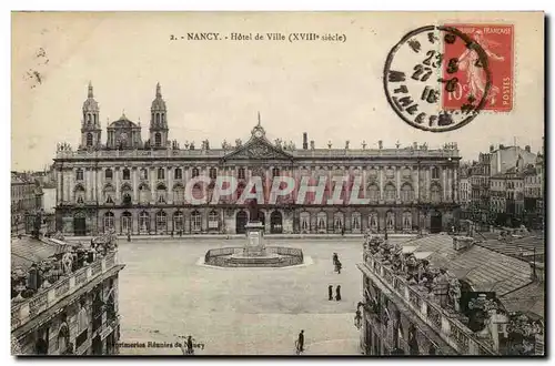 Nancy Cartes postales Hotel de ville