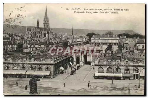 Nancy Cartes postales Vue panoramique prise de l&#39hotel de ville