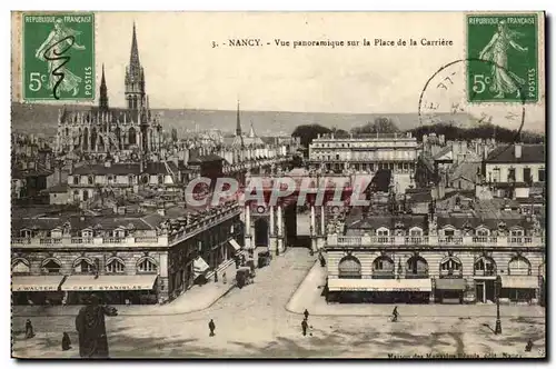 Nancy Cartes postales Vue panoramique sur la place de la carriere