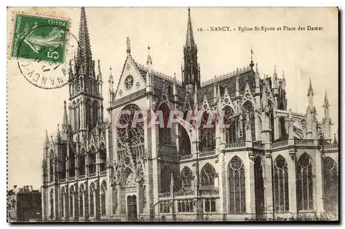 Nancy Cartes postales Eglise Saint Epvre et place des Dames