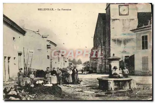 Belleville Cartes postales La fontaine