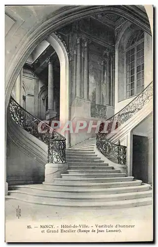 Nancy - Hotel de Ville - Vestibule d&#39honneur et Grand Escalier - Cartes postales