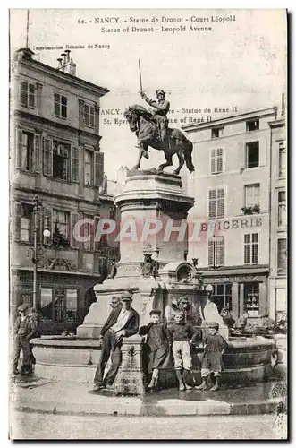Nancy Cartes postales Statue de Drouot Cours Leopold