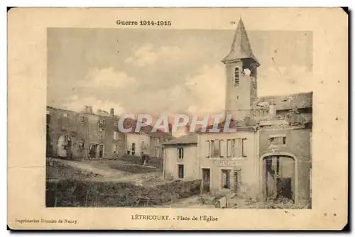 Letricourt Cartes postales Place de l&#39eglise