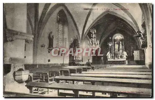 Cartes postales Venecourt L&#39eglise vue interieure