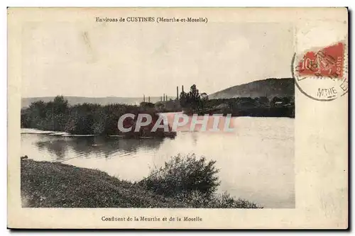 Ansichtskarte AK Environs de Custines Confluent de la Meurte et de la Moselle