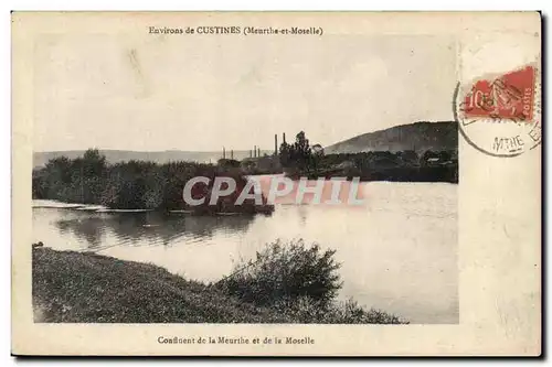 Cartes postales Environs de Custines Confluent de la Meurte et de la Moselle