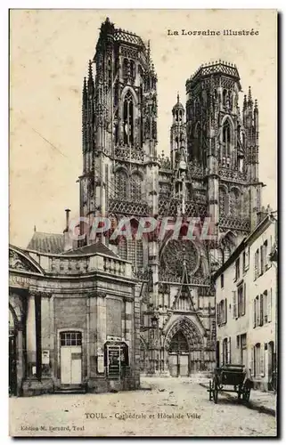 Toul Cartes postales Cathedrale et hotel de ville