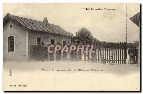 Toul Cartes postales Baraquements du 160eme regiment d&#39infanterie