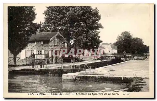 Toul Ansichtskarte AK Canal de l&#39Est L&#39ecluse du quartier de la gare