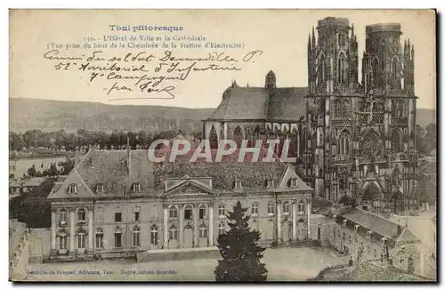 Toul Cartes postales Hotel de ville et la cathedrale