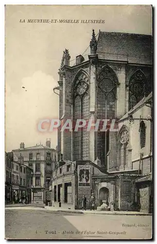 Toul Cartes postales Abside de l&#39eglise Saint Gengoult