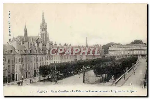 Toul Cartes postales Place Carriere Le palais du gouvernement l&#39eglise Saint Epvre