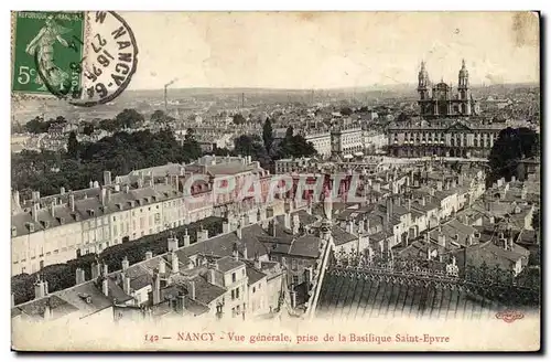 Nancy Cartes postales Vue generale prise de la basilique Saint Epvre