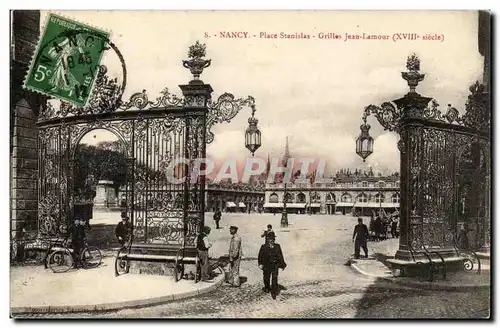 Nancy Cartes postales Place Stanislas GRilles Jean lamour