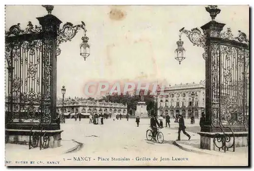 Nancy Ansichtskarte AK place Stanislas GRille de Jean Lamour