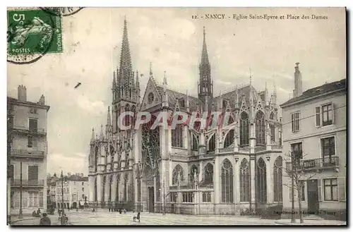 Nancy Cartes postales Eglise saint Epvre et place des Dames