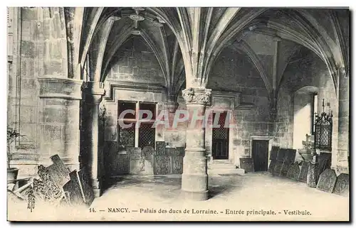 Nancy Cartes postales palais des ducs de lorraine Entree principale Vestibule