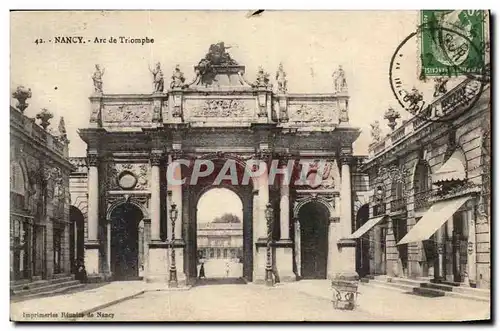 Nancy Cartes postales Arc de triomphe