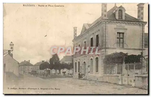 Mazieres Cartes postales Mairie et place Gambetta