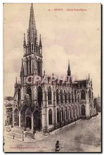 Nancy Cartes postales Eglise Saint Epvre