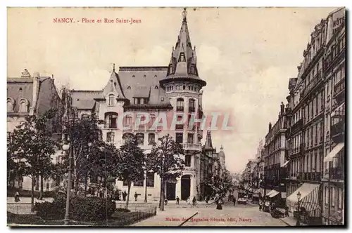 Nancy Cartes postales Place et rue Saint Jean