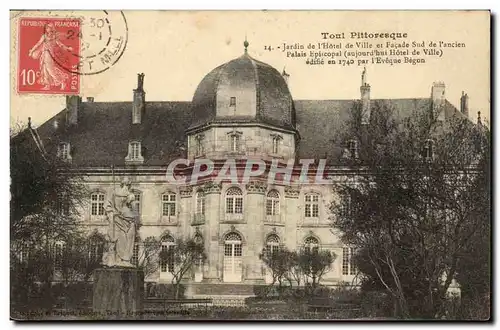 Toul - Jardin de l&#39Hotel de Ville et Facade Sud de l&#39Ancien Palais episcopal aujourd&#39hui Ho