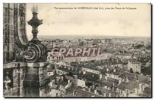 Luneville - Vue Panoramique cote est prise des Tours de St jaques - Cartes postales