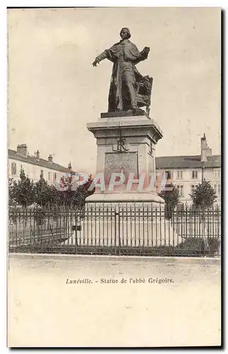 Luneville - Statue de l&#39Abba Gregoire - Ansichtskarte AK