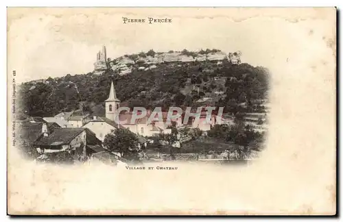 Pierre Percee - Village et Chateau - Cartes postales -