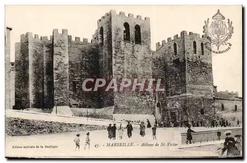 Marseille - Abbaye de Saint Victor - clear attractive view - Cartes postales