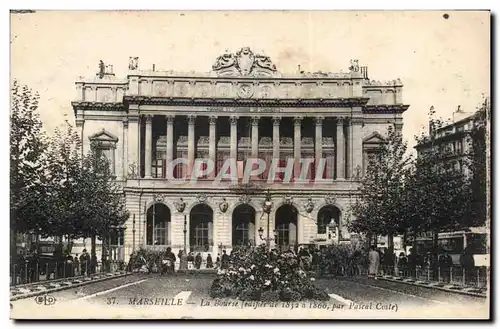 Marseille - la Bourse edifee de 1852 a 1862 par Postal Code - Ansichtskarte AK