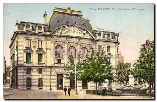 Marseille - La Caisse d&#39Epargne - banque - bank - Ansichtskarte AK