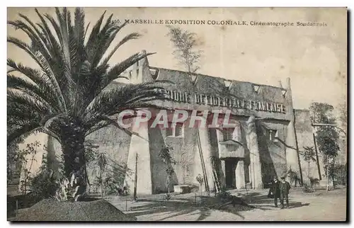 Marseilles - Fair Colonial the Soudannuis Cinematograph - palm tree - Cartes postales�