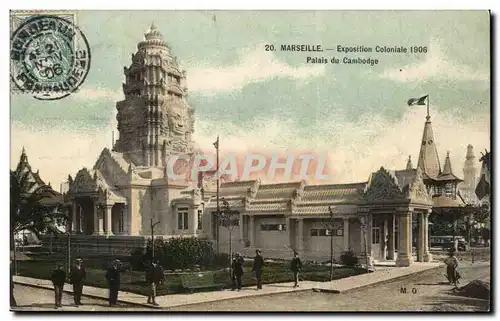 Marseille Ansichtskarte AK Exposition ccoloniale 1906 Palais du Cambodge