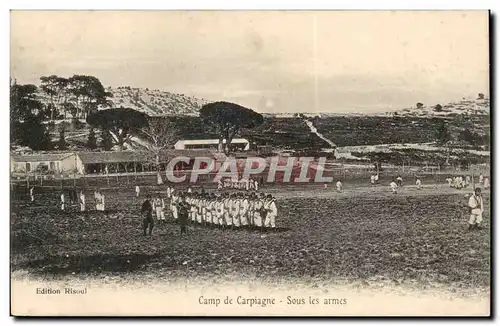 Ansichtskarte AK Camp de Carpiagne Sous les armes (militaria)