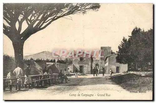 Cartes postales Camp de Carpiagne Grand rue