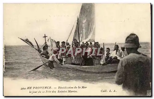 En Provence Ansichtskarte AK Benediction de la Mer Le jour de la fete des Saintes MAries TOP