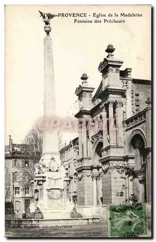 Aix en Provence Cartes postales Eglise de la Madeleine Fontaine des precheurs