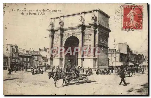 Marseille Cartes postales Arc de TRiomphe de la porte d'Aix
