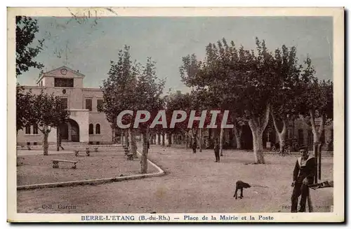 Berre l&#39etang Cartes postales Place de la Mairie et la Poste