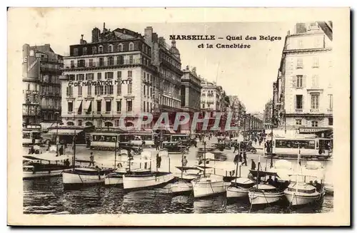 Marseille - Quai des Belbs et la Cannebiere - Ansichtskarte AK