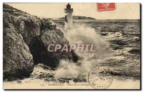 Marseille - Place de la desirade - phare - lighthouse - Ansichtskarte AK