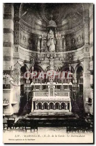 Marseille - Notre Dame de la Garde - Le Maitre Autel - Cartes postales