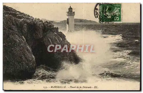 Marseille - Place de la Desirade - phare - lighthouse - Cartes postales